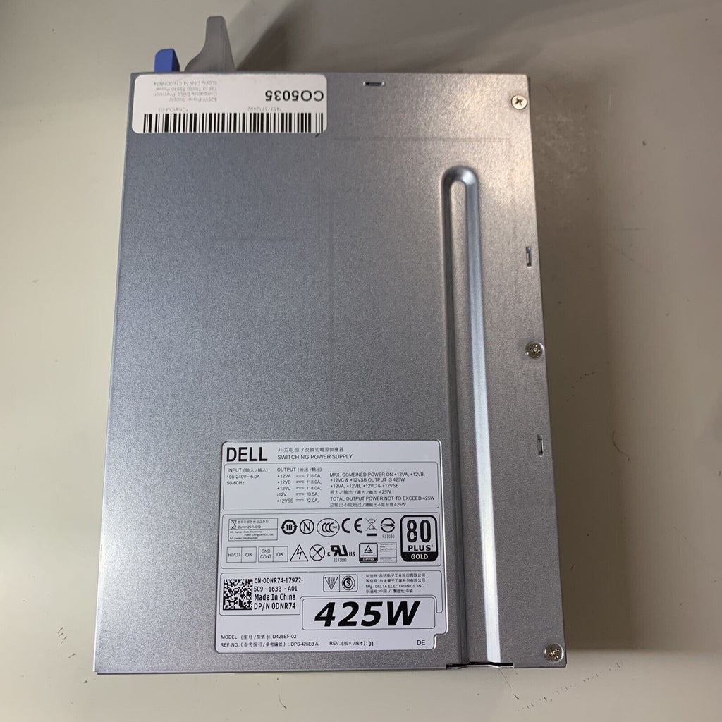 Dell Precision T3600 425W 80 Plus Gold Power Supply P/N: 0DNR74