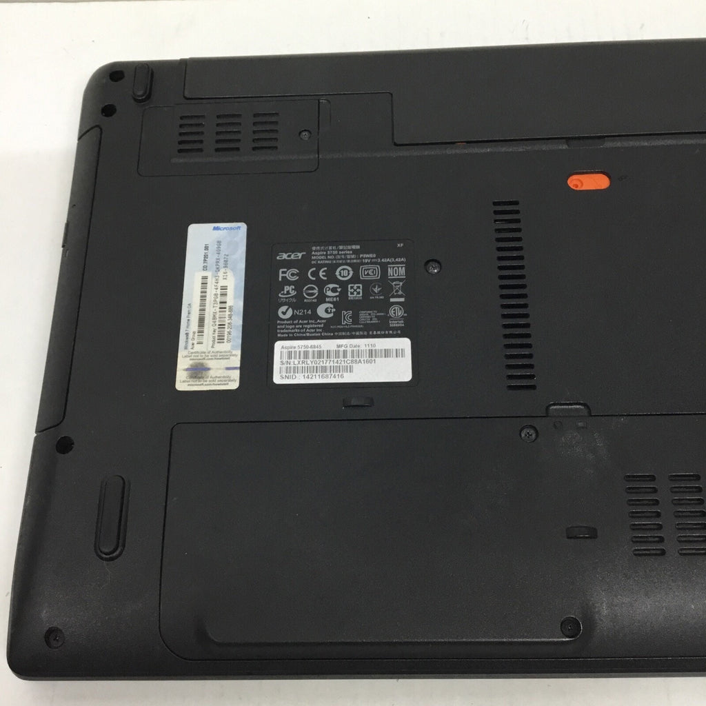 READ DESC ACER ASPIRE 5750-6845 Laptop w/ INTEL CORE i5 FOR PARTS