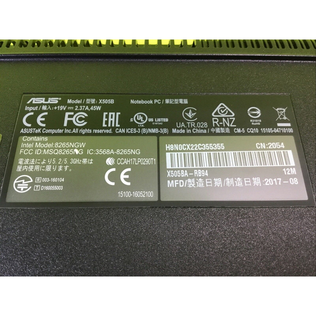 ASUS X505B Bottom Housing