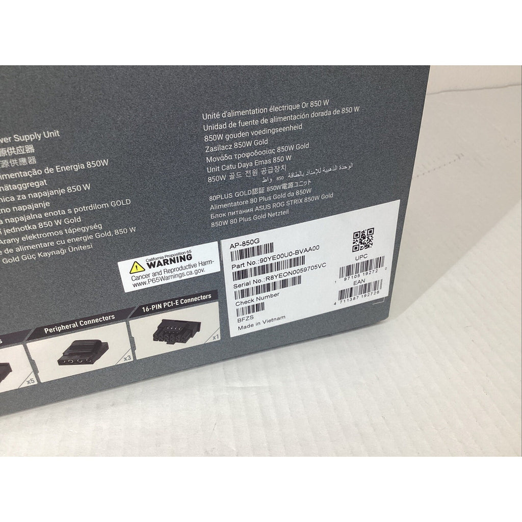 ASUS Prime 850W Gold PSU AP-850G ATX PSU BOX ONLY