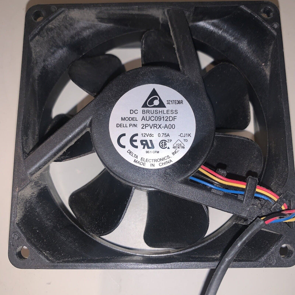 Dell 02PVRX T7810 Front System Cooling Fan AUC0912DF 90x32mm 2PVRX-A00