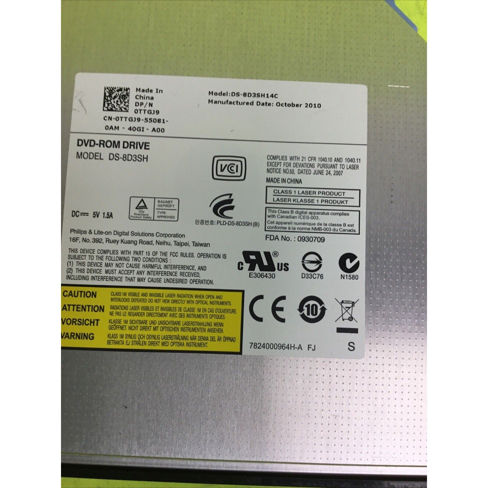 Dell Optiplex 7010 Desktop DVD/CD Drive DS-8D3SH14C