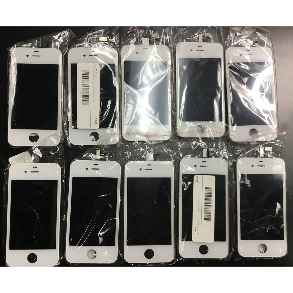 10X LCD & Digitizer Assembly For iPhone 4S White