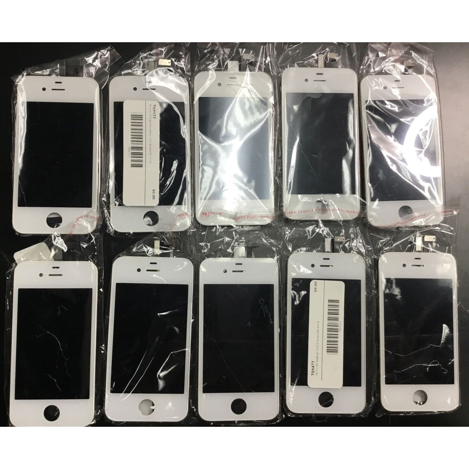 10X LCD & Digitizer Assembly For iPhone 4S White
