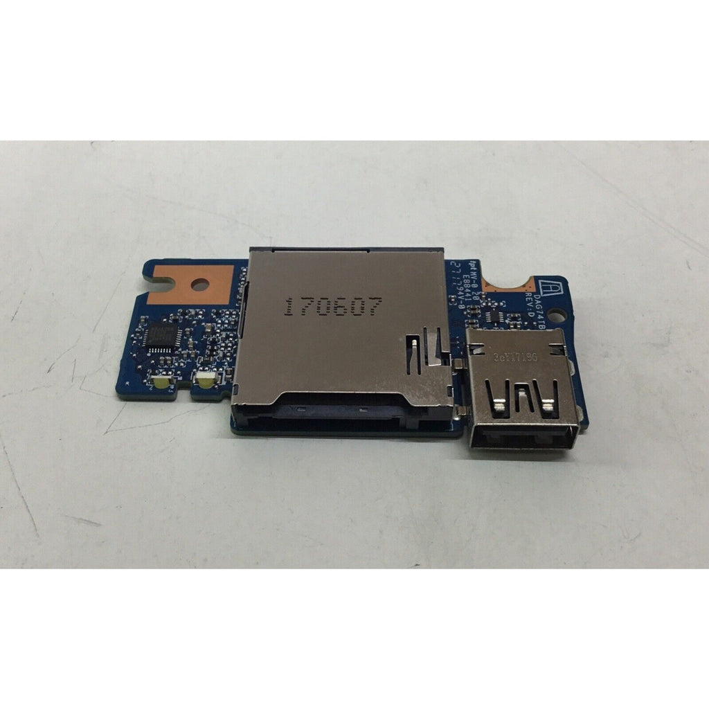 HP Pavilion 17-AR050WM USB Card Reader Board DAG74TB18D0