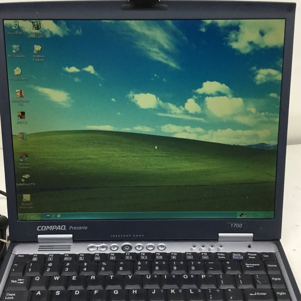 Compaq Presario 1700 Windows XP Good Condition With Adapter