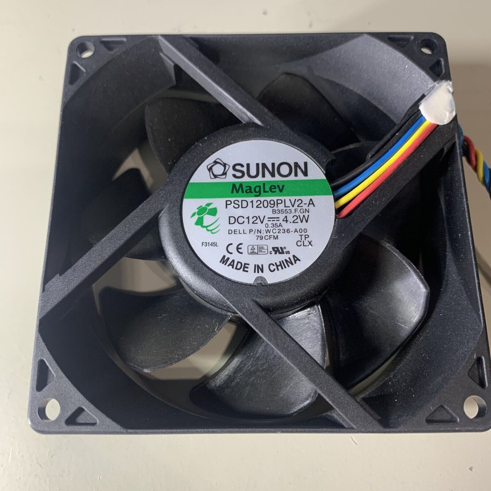 SUNON Maglev PSD1209PLV2-A WC236 9cm 9032 90mm DC12V 4.2W Cooling Fan 5PIN