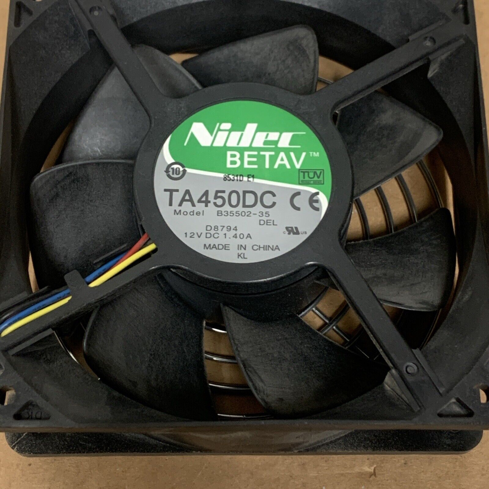 Nidec Betav 12V Cooling fan TA450DC B35502-35 CN-0F406N 0D8794 0YC654