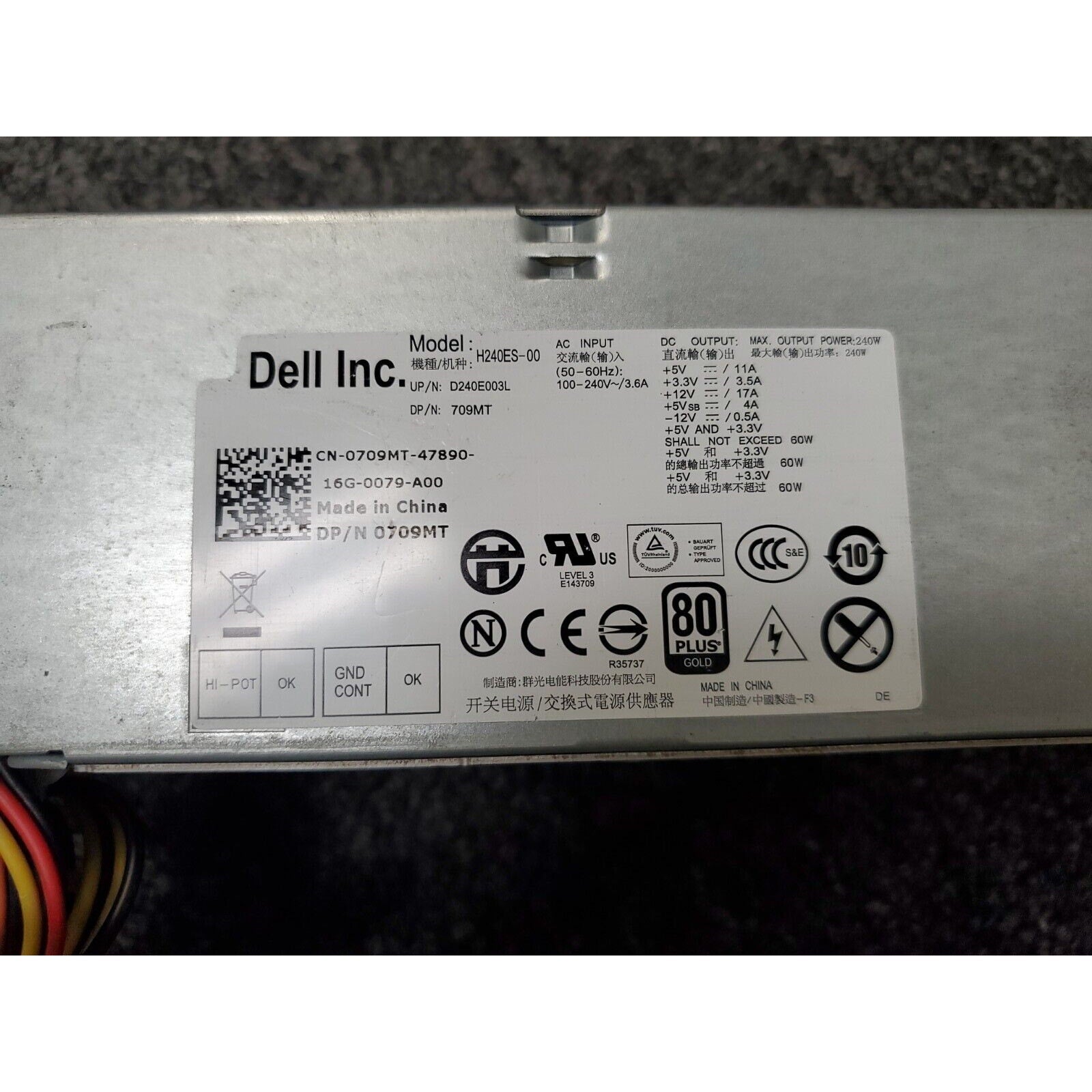 Dell H240ES-00 Power Supply 240W for Optiplex