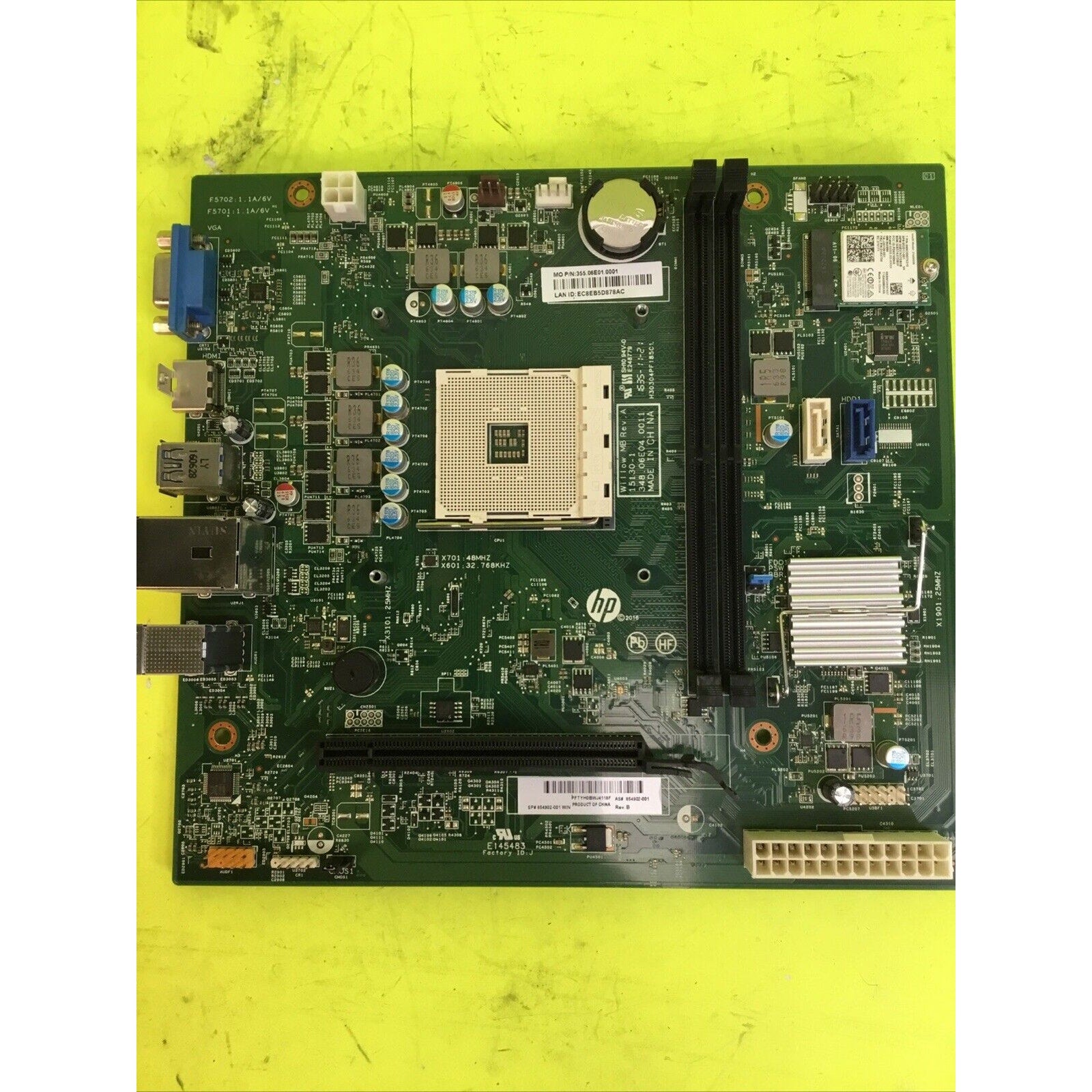 HP 854902-001 AM4 WILLOW MOTHERBOARD 15130-1
