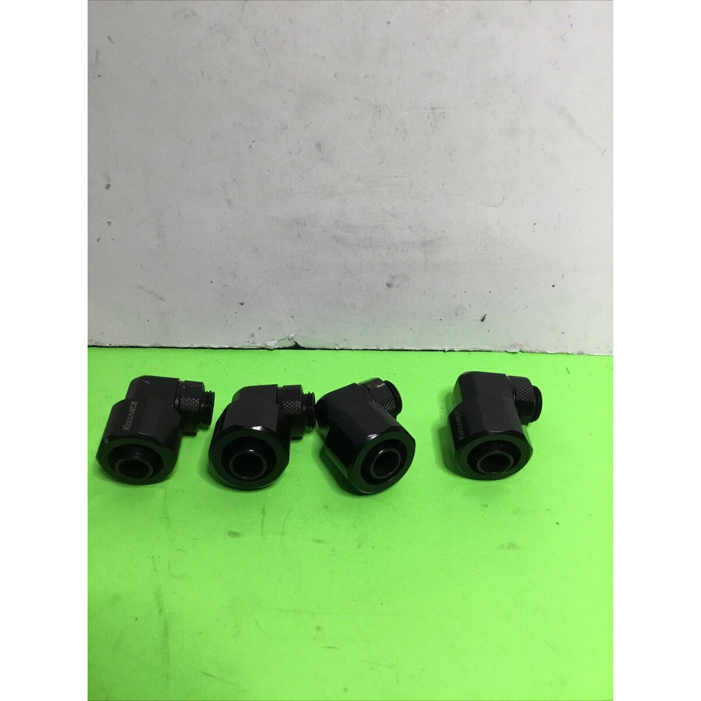 Koolance 4 Pcs of Angled 90 Degree Rotary Fitting Male to Female