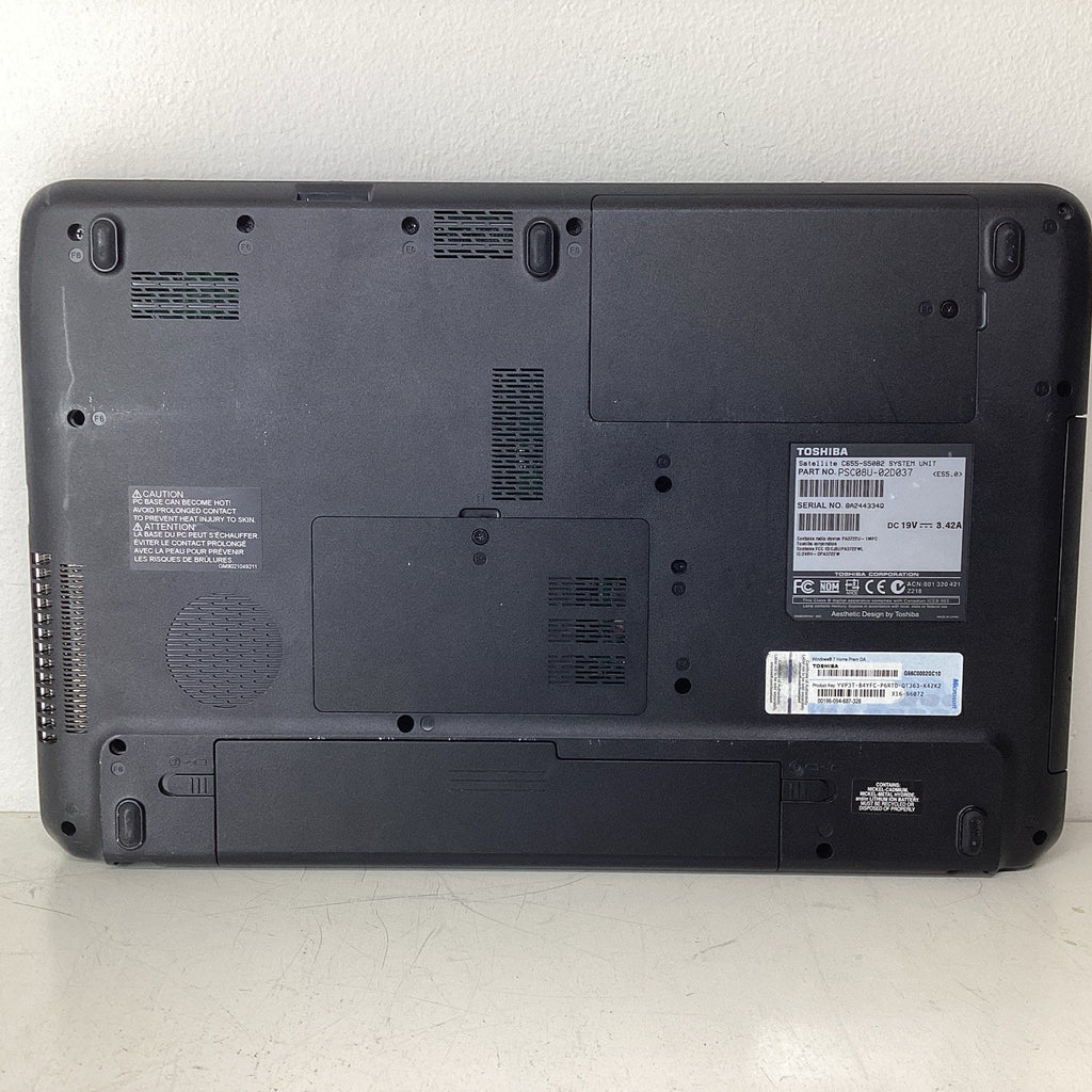 Toshiba Satellite C655-S5082 15.6" Intel Celeron 2.2GHz 2GB RAM No HDD-For Parts