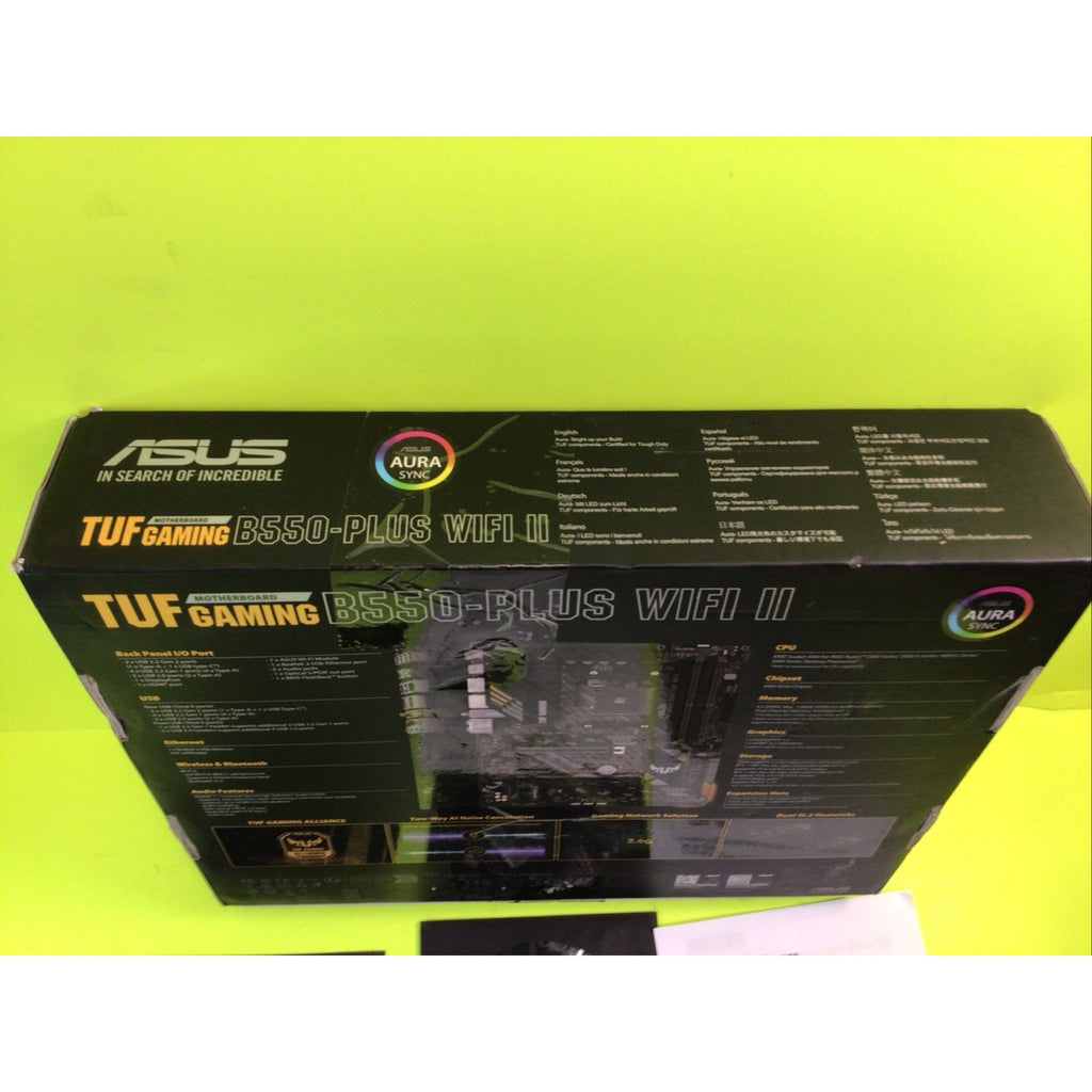 ASUS TUF GAMING B550-PLUS WIFI II BOX ONLY FOR DISPLAY or COLLECTORS