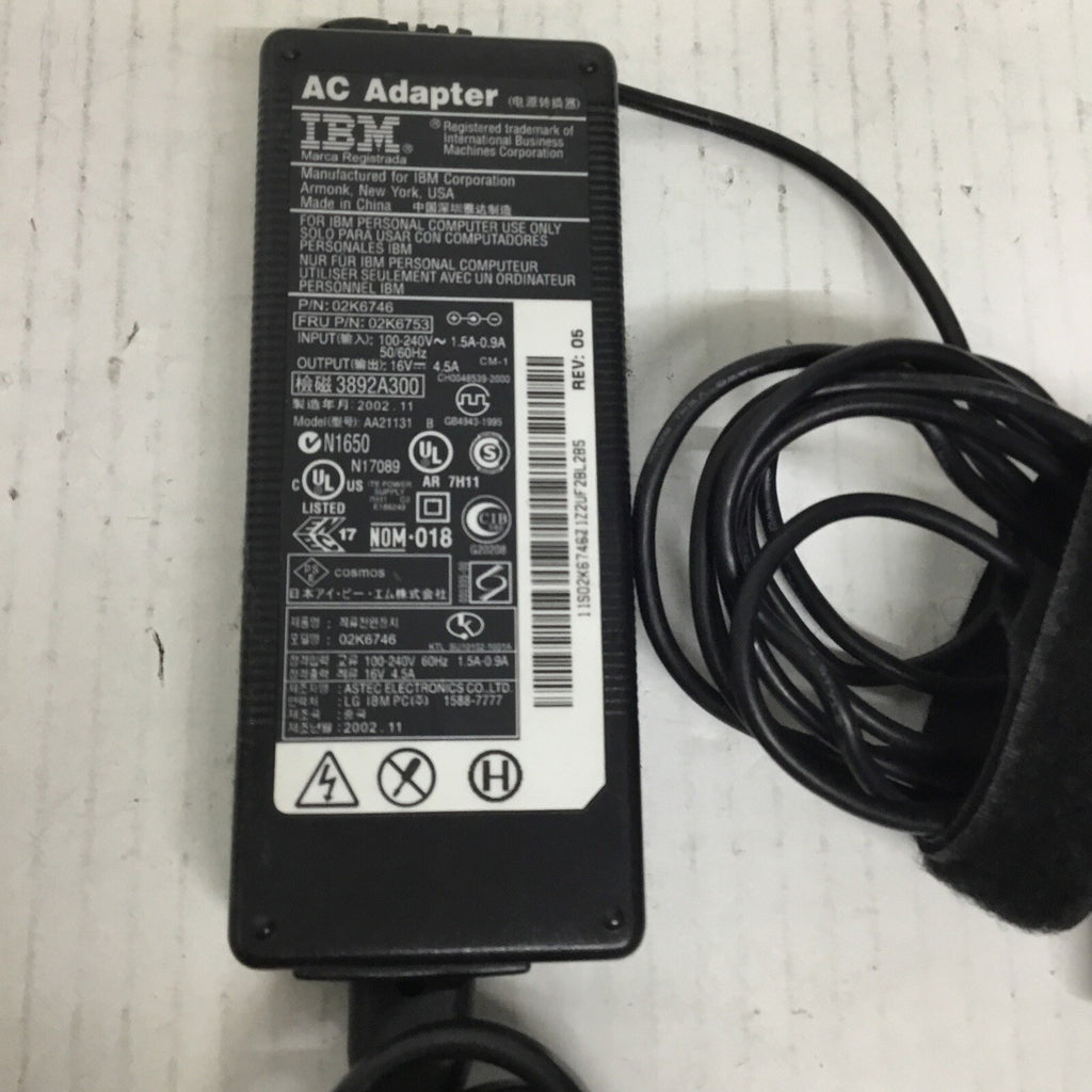 IBM 02K6746/02K6753 16V 4.5A AC Adapter Laptop Power Supply Notebook OEM