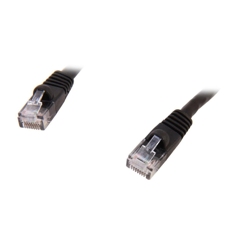 Coboc CY-CAT6-03-BK 3ft 24AWG Snagless Cat6 Stranded Copper Patch Cord - Black