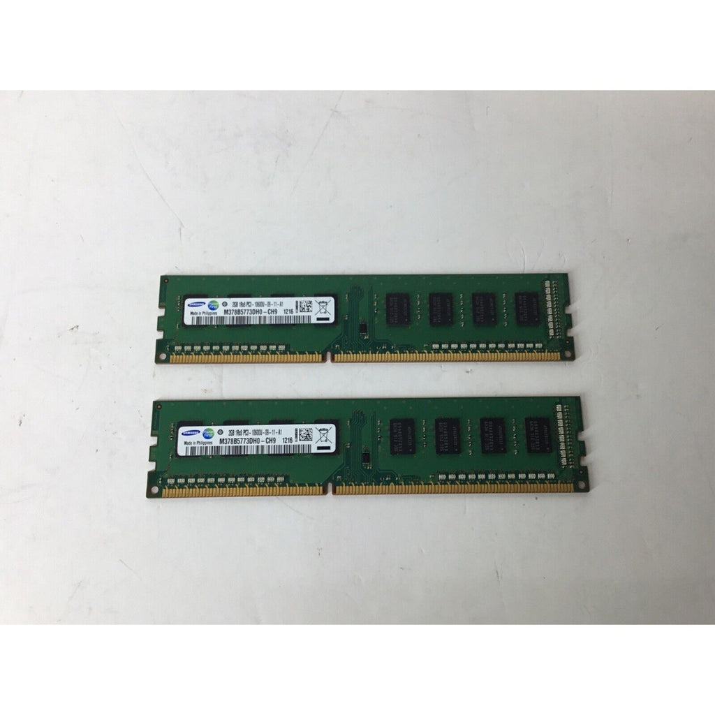 Samsung 4GB(2x2GB) 1RX8 PC3 10600U-09 - 11- A1 Desktop Memory M378B5773DHO - CH9