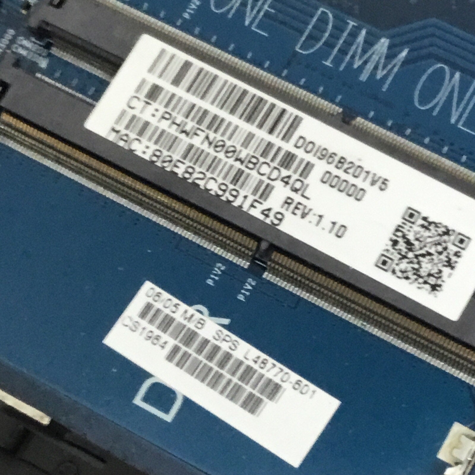 HP 17T-BY000 Palmrest & Motherboard FOR PARTS L48770-601