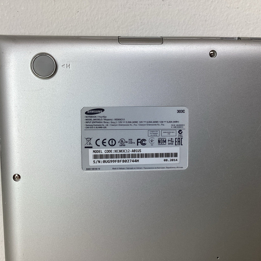 Samsung XE303 C12 11.6" Chromebook 2GB RAM 16GB eMMC XE303C12-A01US - For Parts