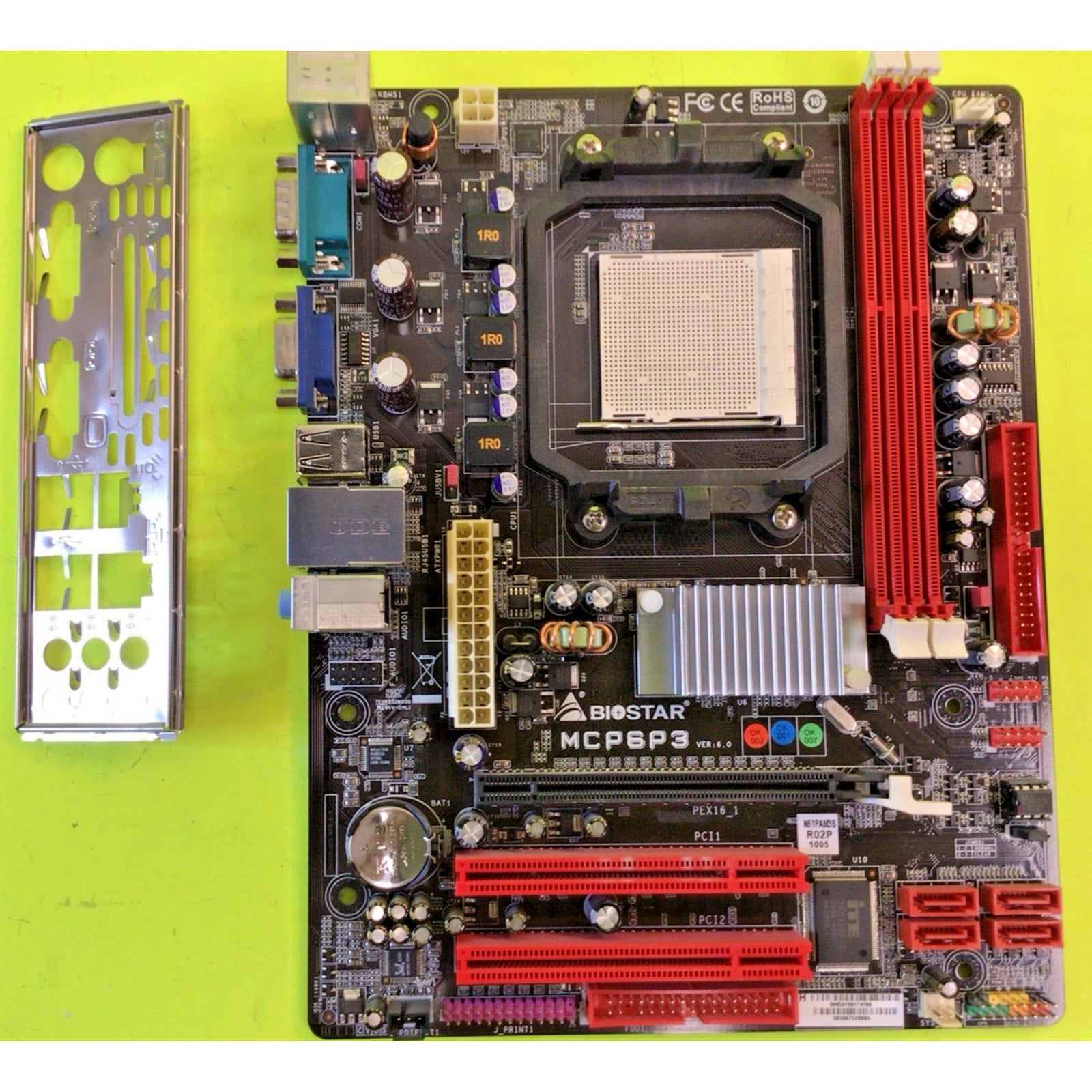 Retro Gaming Biostar MCP6P3 ver 6.0 AM AM2+ AM3 Motherboard