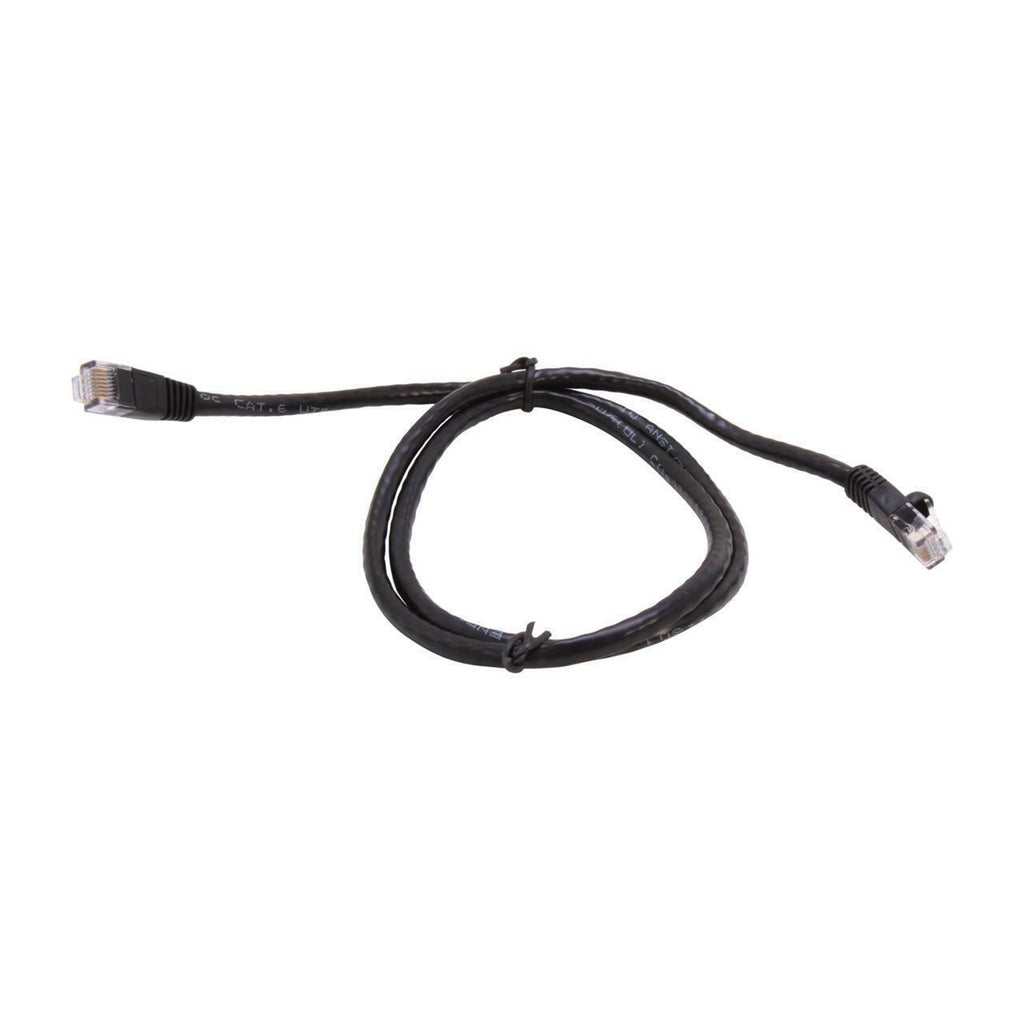 Coboc CY-CAT6-03-BK 3ft 24AWG Snagless Cat6 Stranded Copper Patch Cord - Black