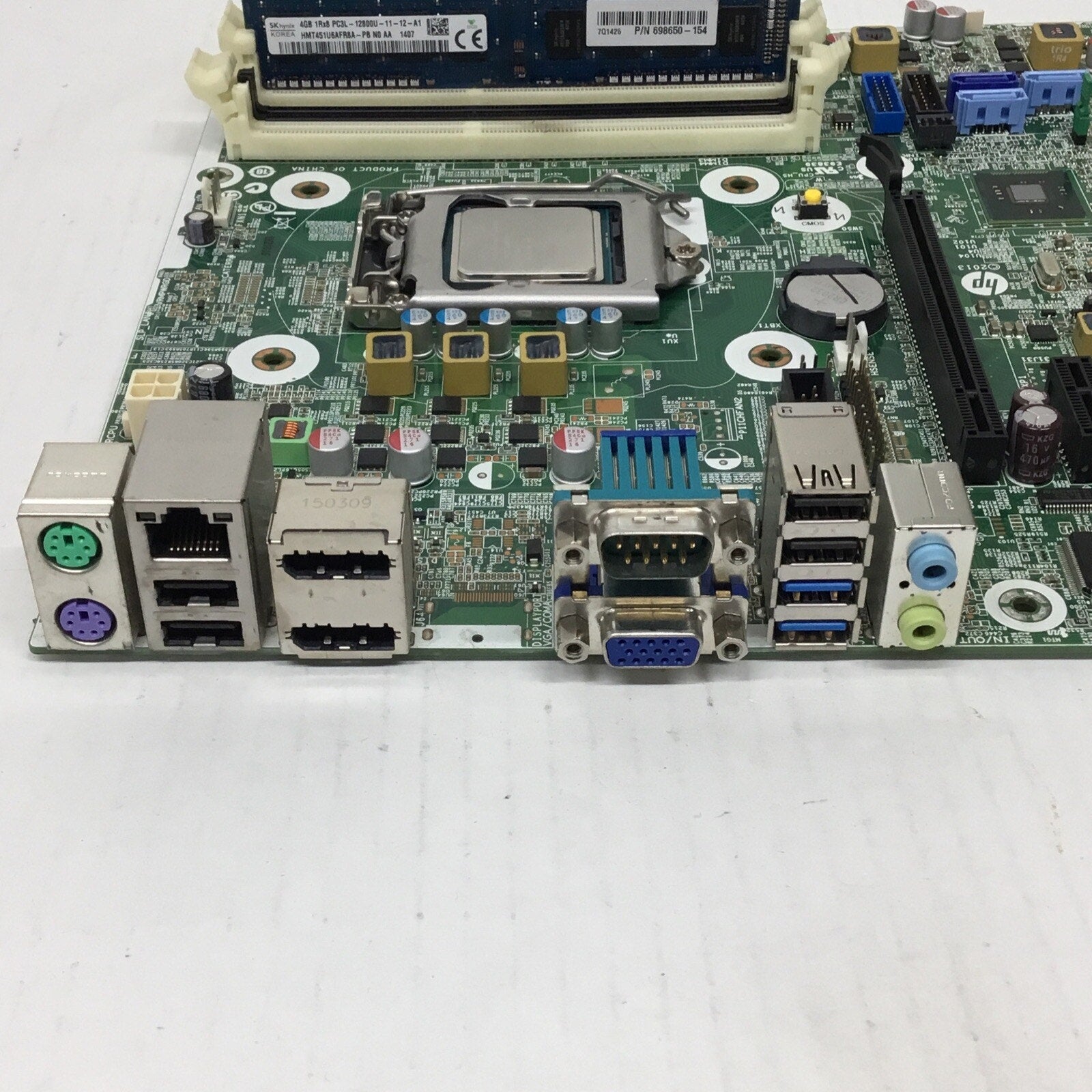 HP Elitedesk 800 G1 SFF Desktop Motherboard 796108-001 w/i5-4590 & 8GB Ram