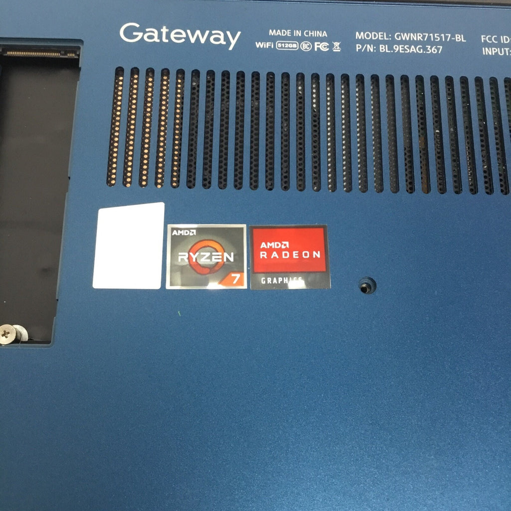 FOR PARTS Gateway GWNR71517-BL 15.6" Laptop Ryzen 7 3700U 2.3GHz 8 GB RAM