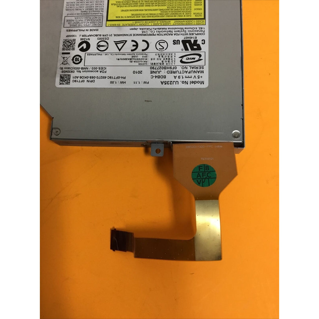 UJ-235 UJ235A for Dell Alienware M15x 6X Slot-in Blu-Ray BD-RE Burner Drive