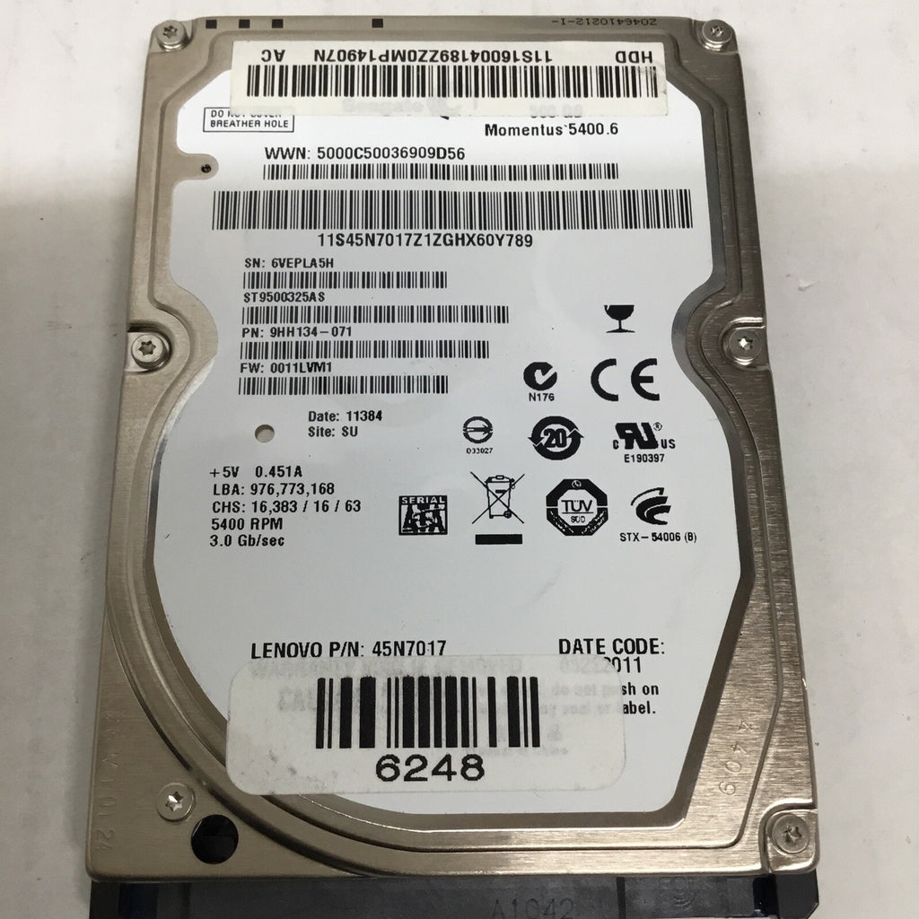 9HH134-071 : SEAGATE 500GB HARD DRIVE (MOMENTUS 5400.6)