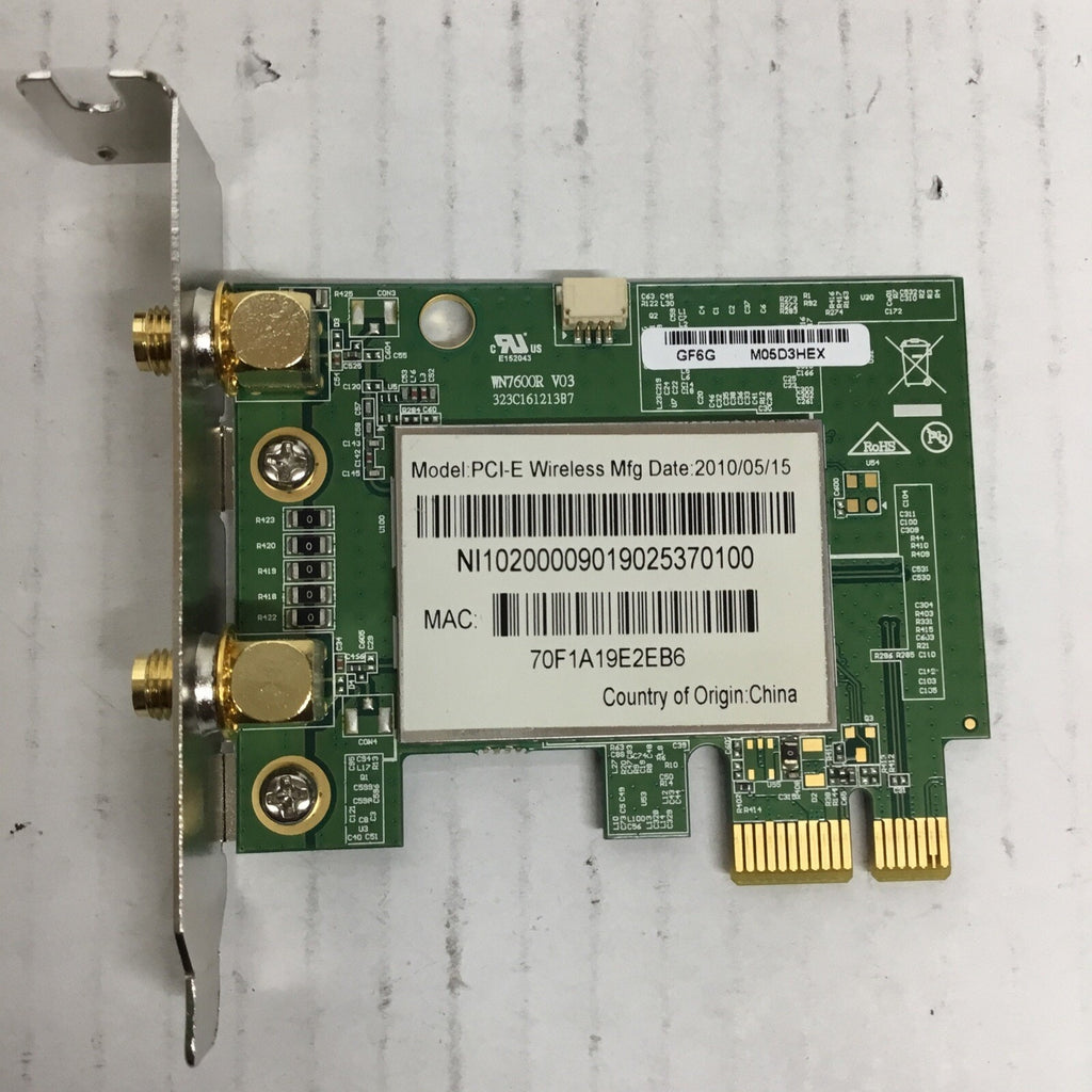 Anatel WN7600R WLAN PCIe x1 Card WiFi Wireless
