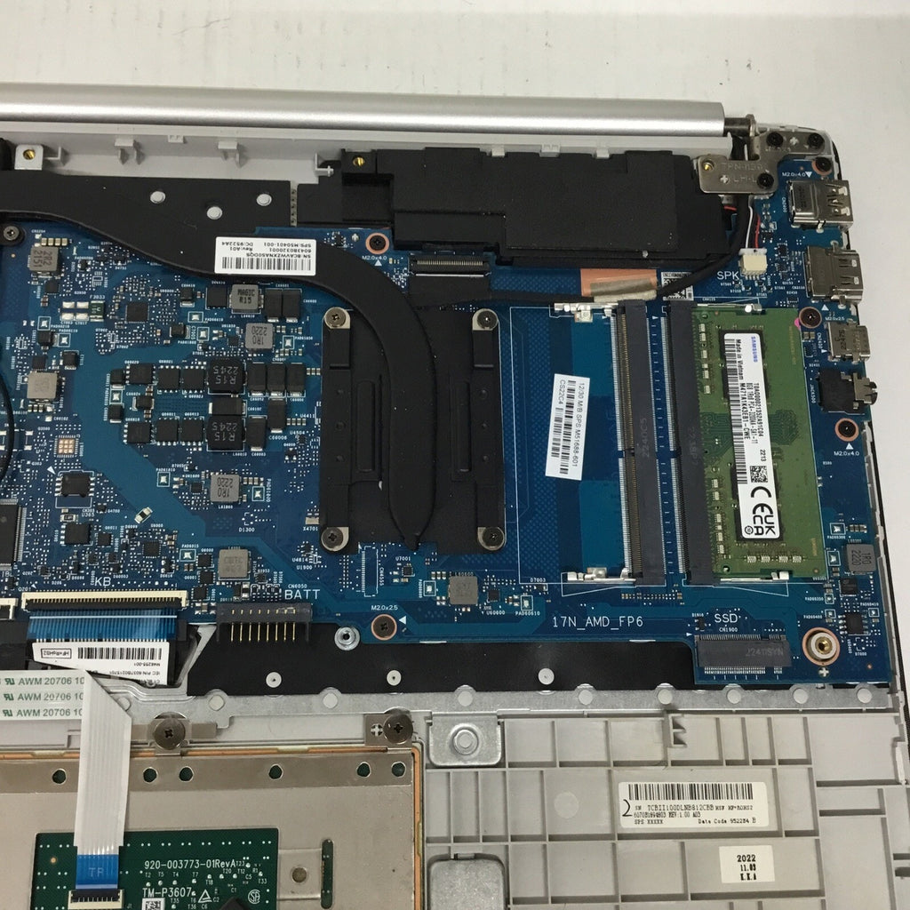 HP 17-CP0700DX 17.3 AMD Ryzen 5 5500U 8GB RAM FOR PARTS READ DESC