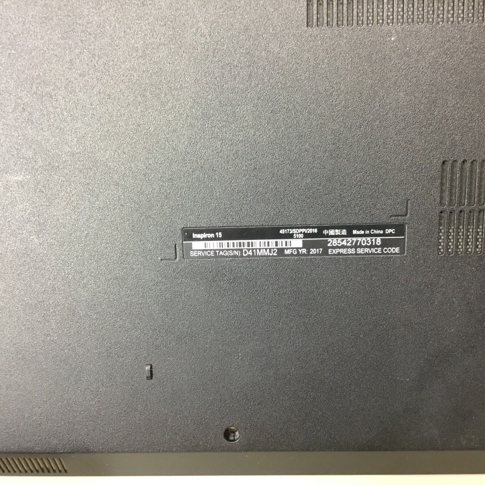 Lot of 2-OEM Dell Inspiron 15-3000 3567 3565 3561 Black Bottom Case Cover 0X3VRG