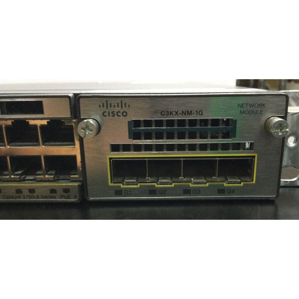 Cisco WS-C3560X-24T-S V02 24 Port Switch W/ C3KX-NM-1G & 2X C3KX-PWR-350WAC