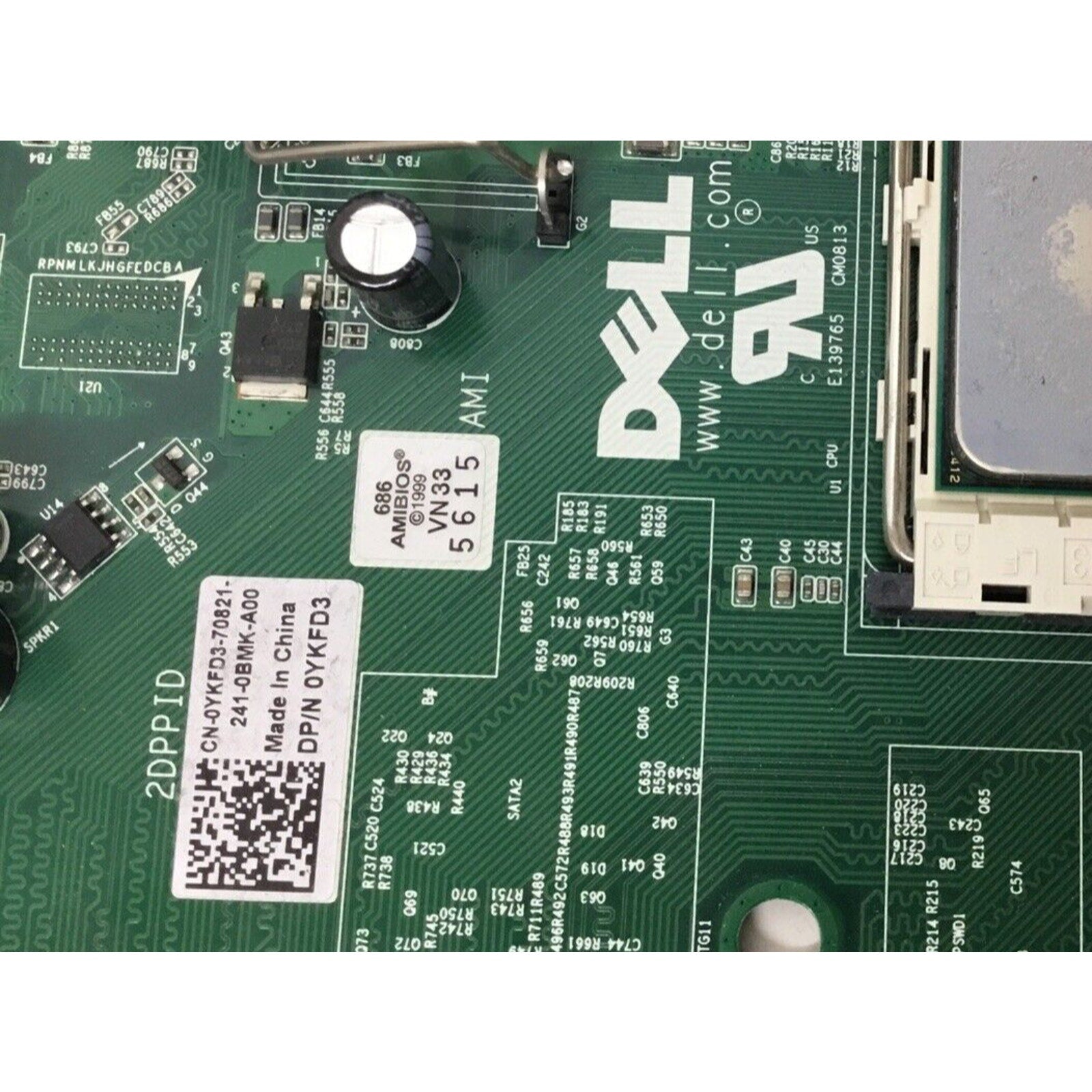 Dell Optiplex 580 Motherboard AM3 DP VGA CN-0YKFD3 YKFD3 W/ Athlon II X2 260 CPU