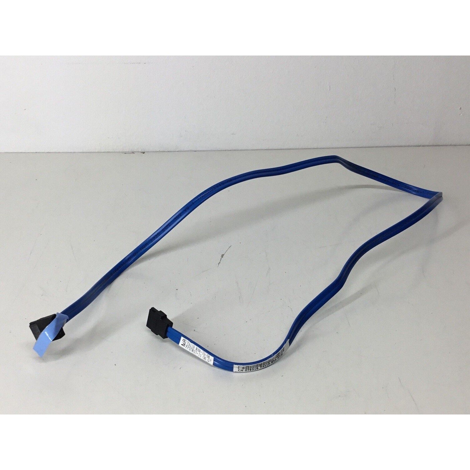 Lot Of 18 - Dell SATA HDD 27" Straight to Angle Data Cable - Blue T9219 0T9219