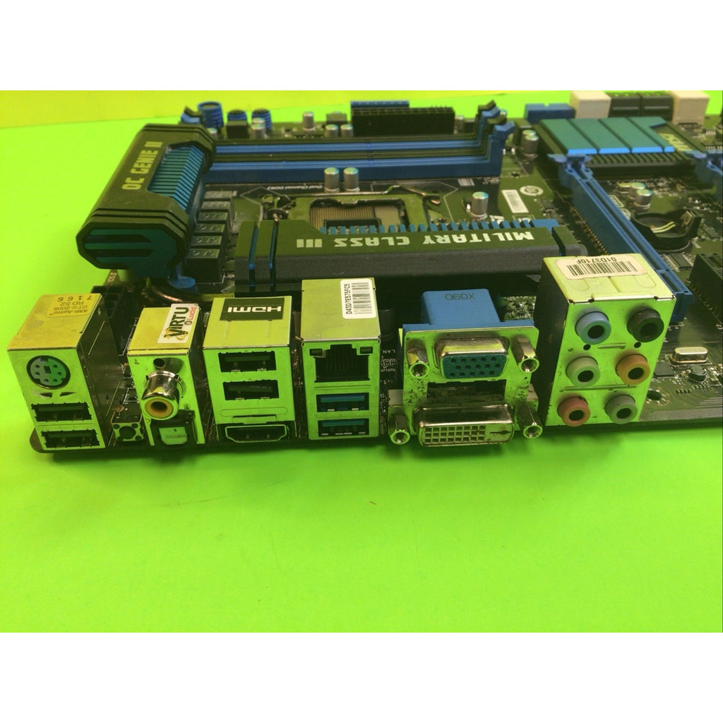 Military Class III MSI Z77A- GD65, LGA 1155 Motherboard FOR PARTS or REPAIR