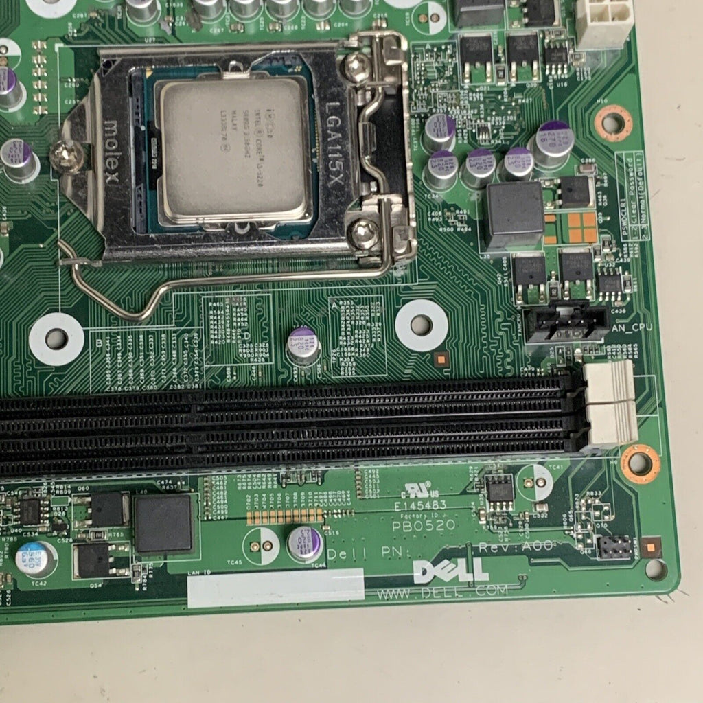 Dell 0T10XW Optiplex 3010 SFF Motherboard LGA1155 H61 T10XW W/ Intel I3-3220