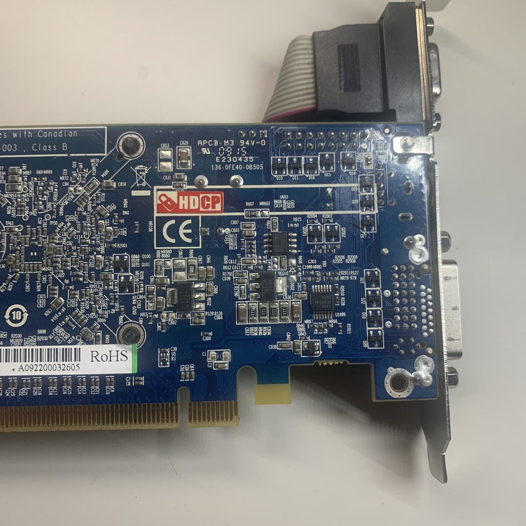 ATI 188-0CE40-005SA Radeon HD3450 PCIe Graphics Video Card 512MB DVI VGA SVIDEO