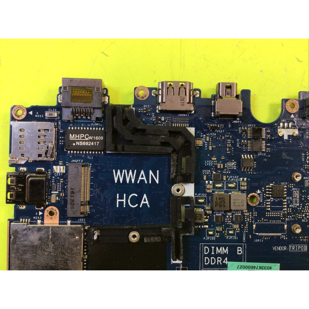 Dell Latitude E7270 Core i7-6600U 2.6GHz DDR4 Laptop Motherboard T0V7J
