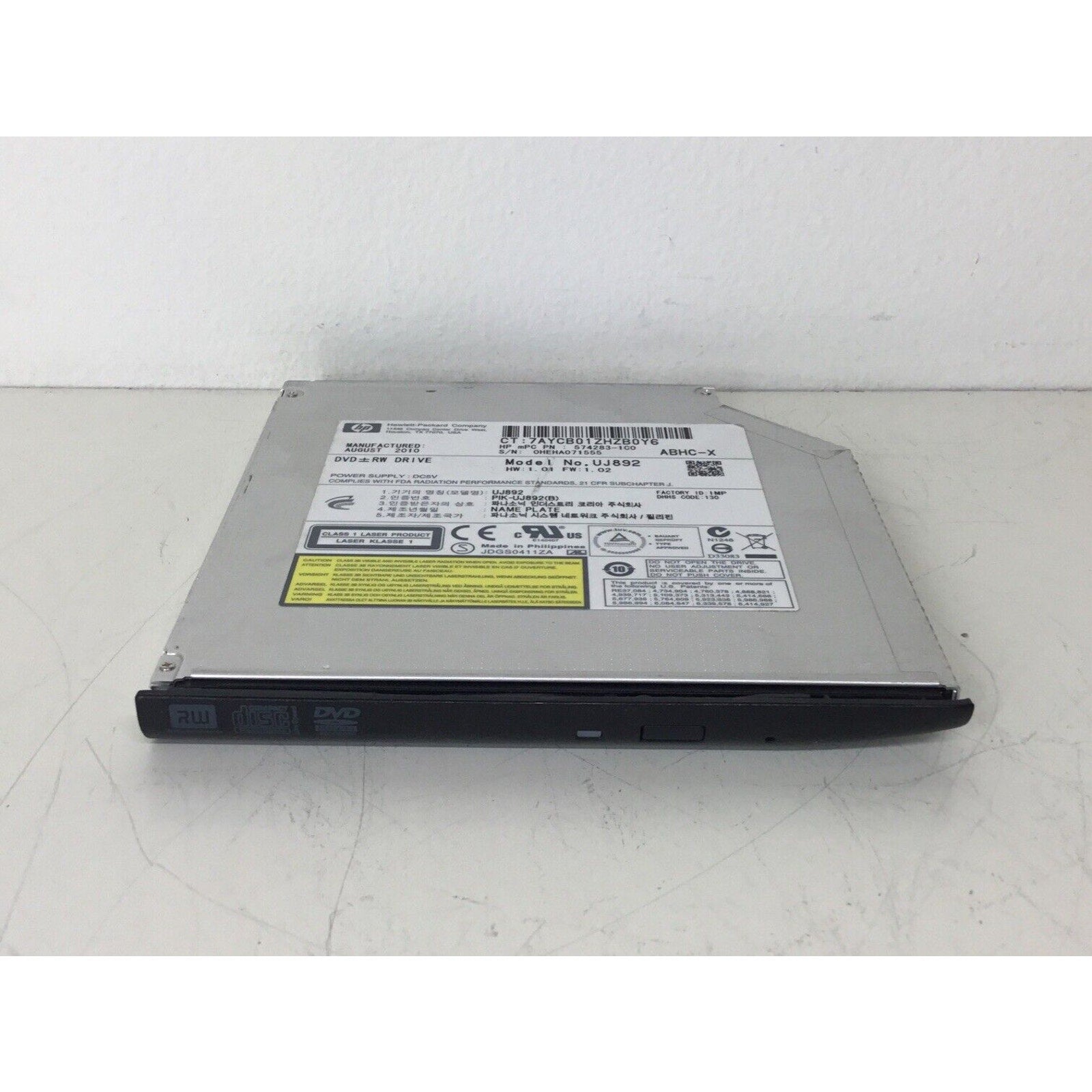 HP DVD±RW SATA Drive UJ892 574283-1C0