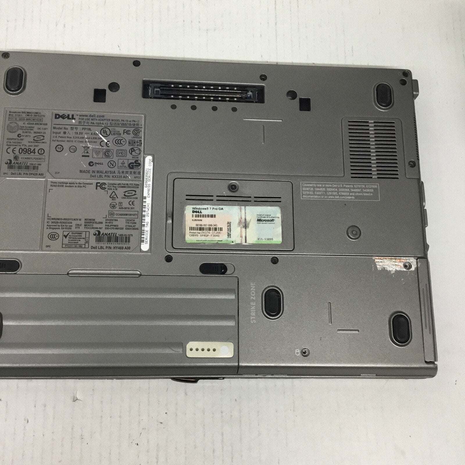 Lot of 2 Dell Latitude D630 3.5GB Laptop WindowsXP DVD/CD Intel Core 2 Duo 500GB