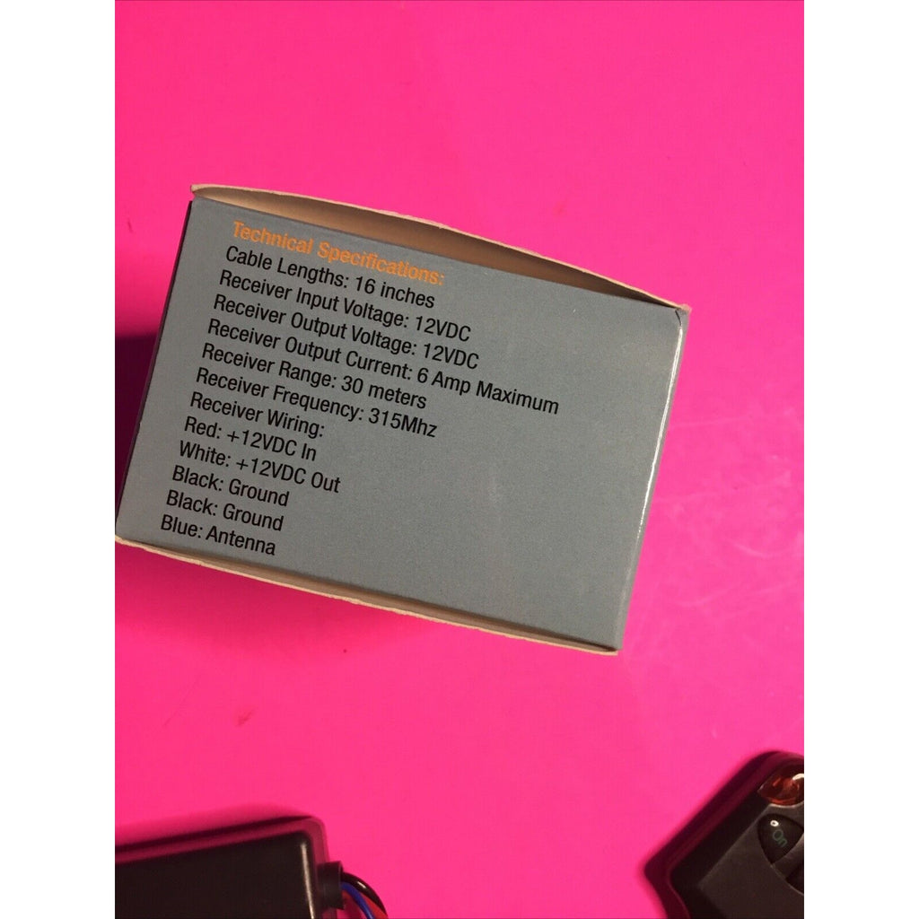 12v 15A 2 channels on off dry contact wireless relay remote control switch