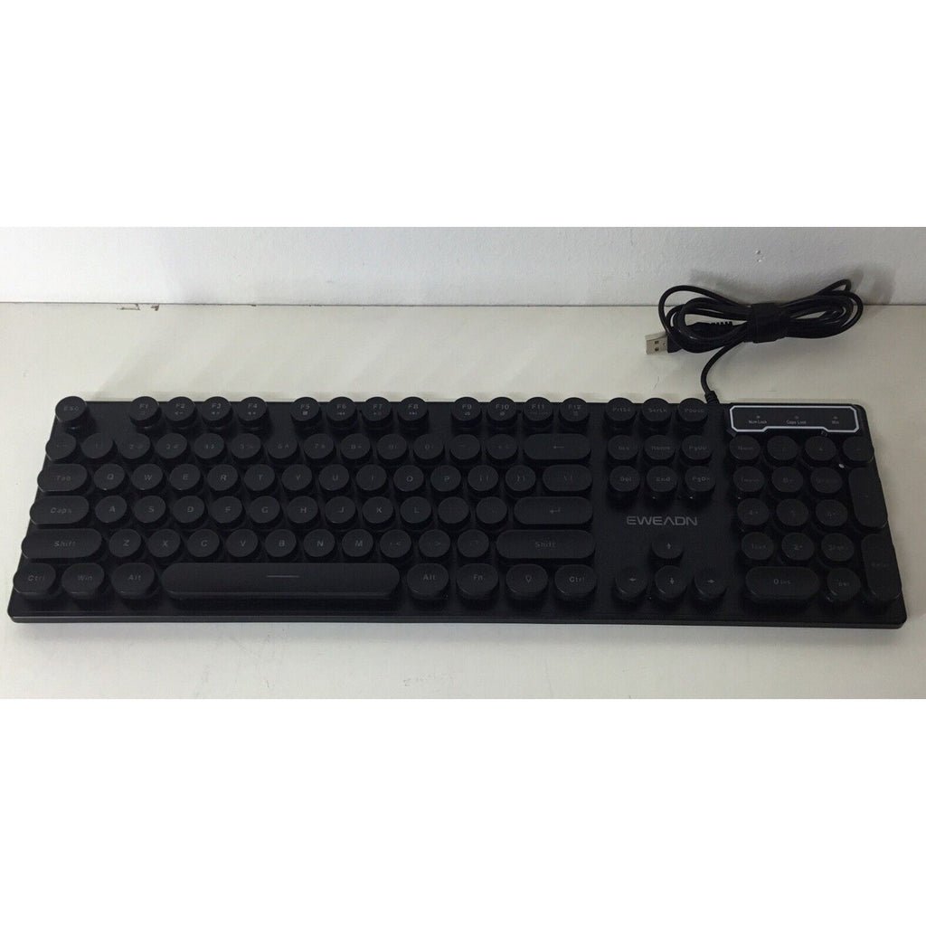 EWEADN GX330 Pro Black Light Up Keyboard Wired