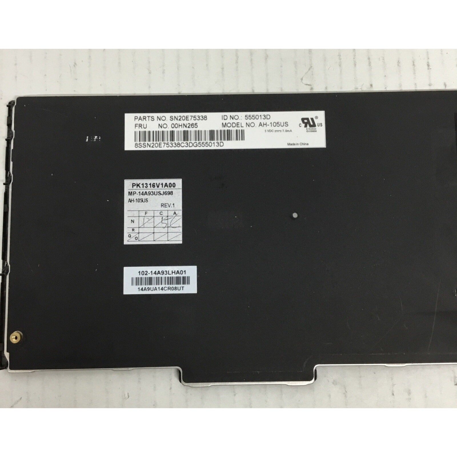 Original ThinkPad Yoga 15 Keyboard 00HN265 00HW650 SN20E75338 SN20E75375