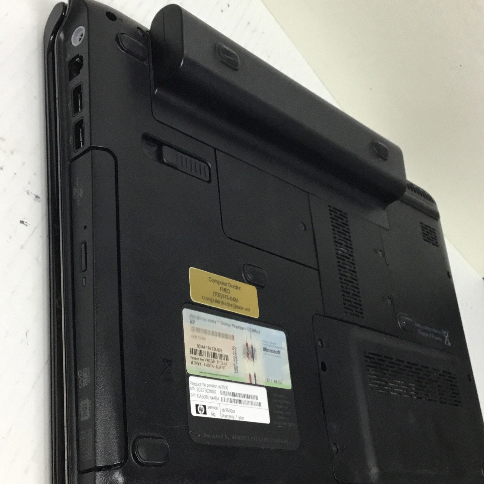 HP Pavilion DV2500 13" Laptop Intel Core 2 Duo