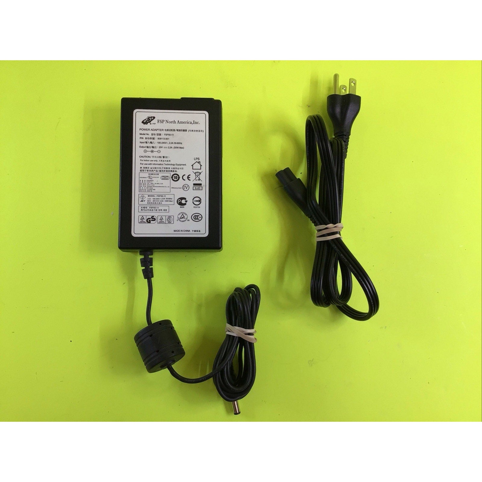 FSP FSP50-11 AC Adapter Power Supply 20V 2.5A (50W Max)