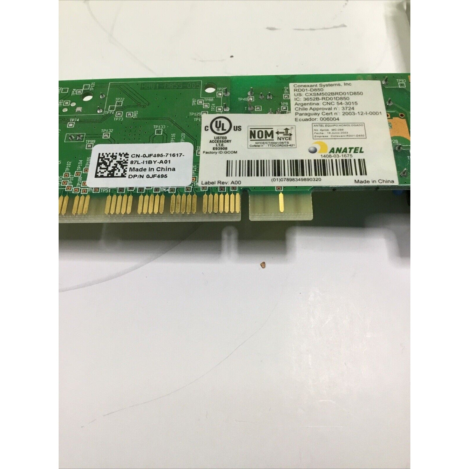 Dell Xps 400 Desktop Computer Modem CN-0JF495 0JF495 RD01-D850