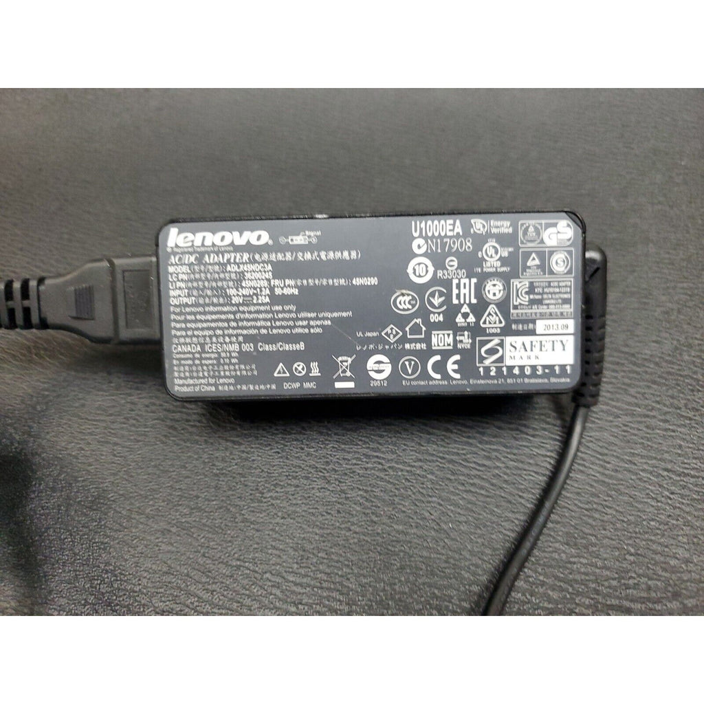 Genuine Lenovo Ideapad AC/DC Adapter Power Supply 20V 2.25A 45W ADLX45NDC3A