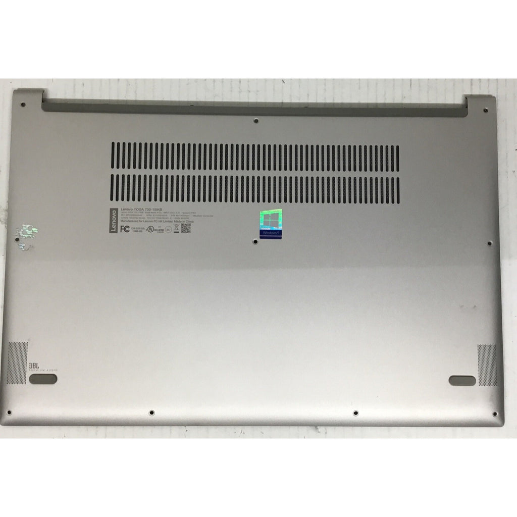 Lenovo Yoga 15.6" 730-15IKB OEM Bottom Case Silver AM27G000D10