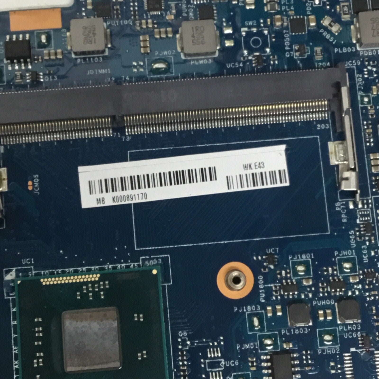 K000891170 OEM TOSHIBA MOTHERBOARD INTEL N3530 SATELLITE C55T-B C55T-B5110