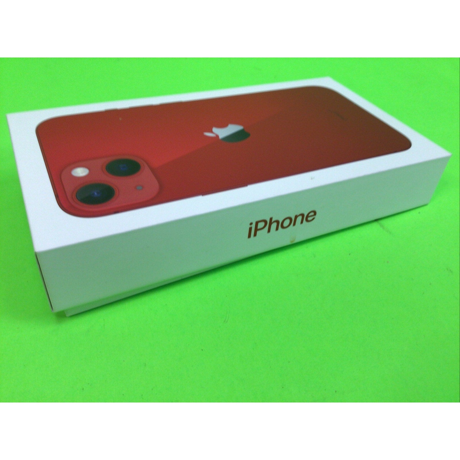 iPhone 13 Red 128GB Empty Retail Box w/Charging Cable